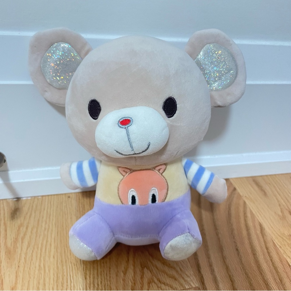 Adorable Plush Bear Toy with Sparkling Ears